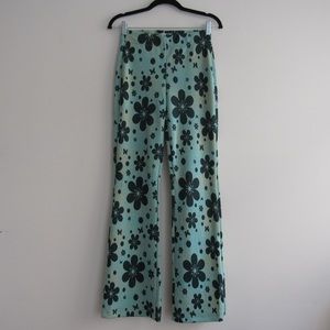 bryn floral pull on knit flare pants from Urban Outfitters